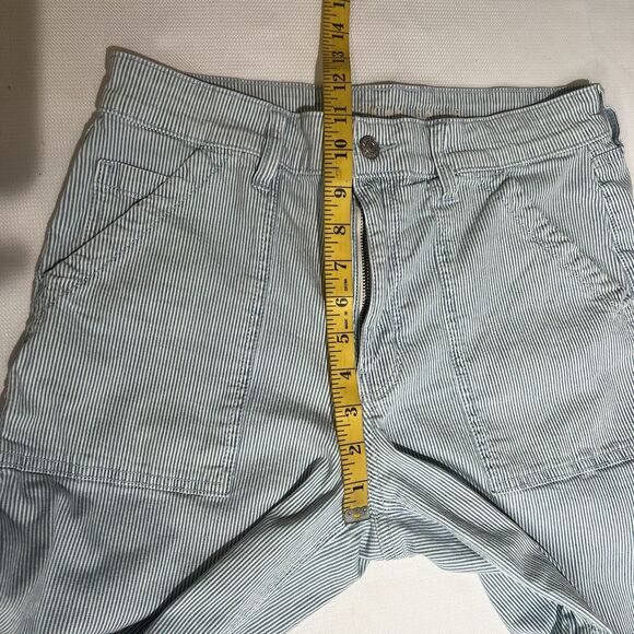 American Eagle Womens Super High Rise Baggy Wide Leg Pants Sz 6 Striped Coastal - Picture 10 of 15